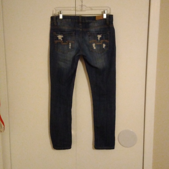 209 Distressed Ankle Crop Jeans Size 28 - Picture 2 of 8